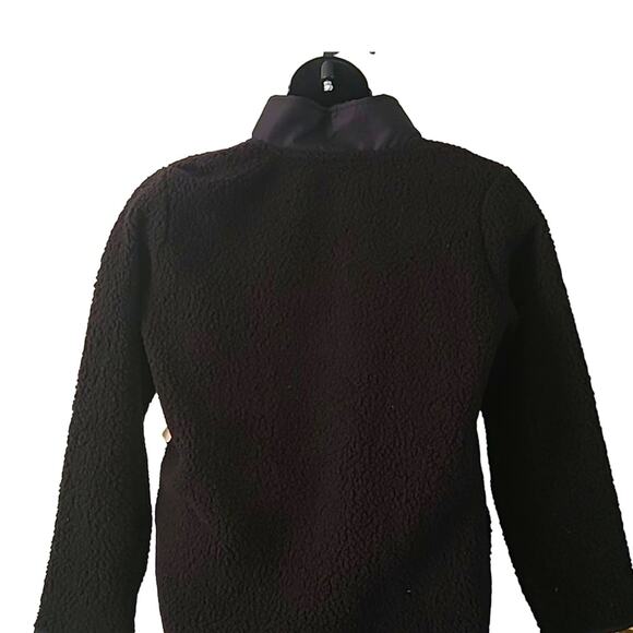 St. John's Bay Women's Black Sherpa Quarter-Zip Pullover - Size Large (NWOT) - Picture 6 of 9